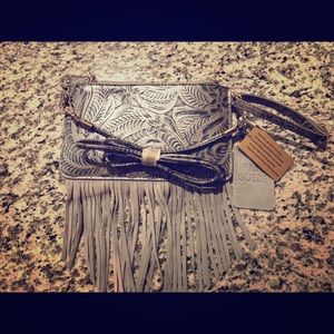Free People Embossed Crossbody Bag